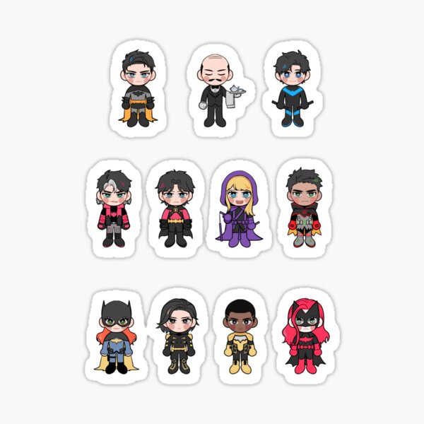 Aperçu de l'œuvre AUTOCOLLANT BATFAM créée et vendue par firepotato.