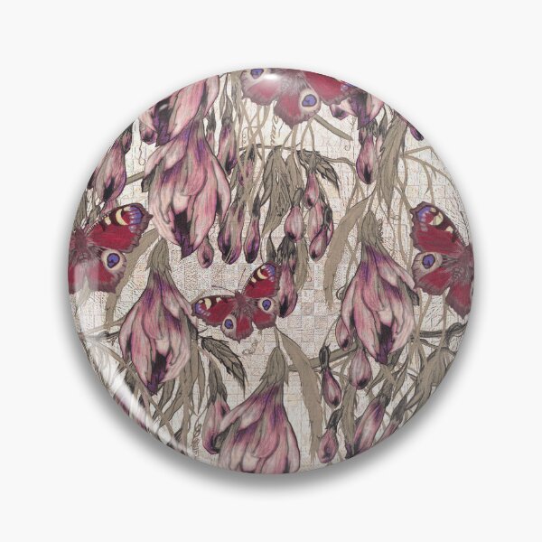 Item preview, Butterflies flying around flowers designed and sold by Snaret.