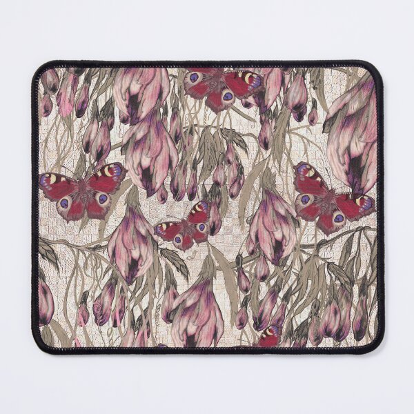 Item preview, Butterflies flying around flowers designed and sold by Snaret.