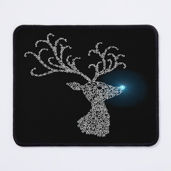 Item preview, White Winter Reindeer Head Silhouette designed and sold by Deborah Camp.