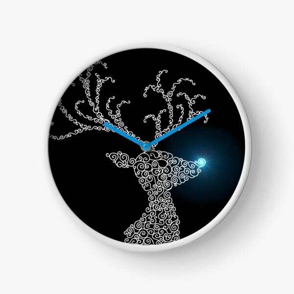 Item preview, White Winter Reindeer Head Silhouette  designed and sold by Deborah Camp.