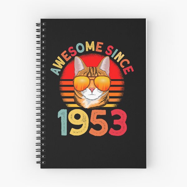 Item preview, Awesome since 1953 Cat vintage 69th Birthday designed and sold by Ibu83.