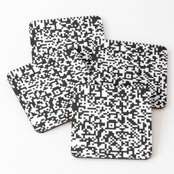 Item preview, QR code type pattern, black and white designed and sold by GingerCatCo.