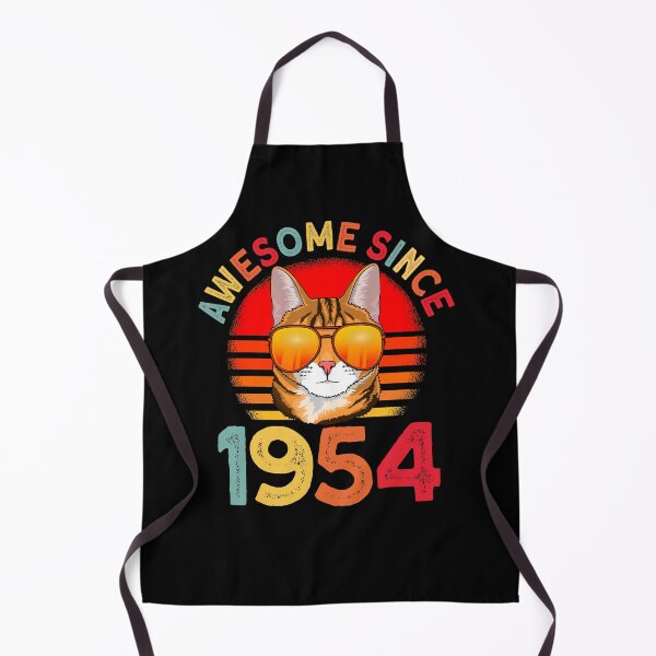 Item preview, Awesome since 1954 Cat vintage 68th Birthday designed and sold by Ibu83.