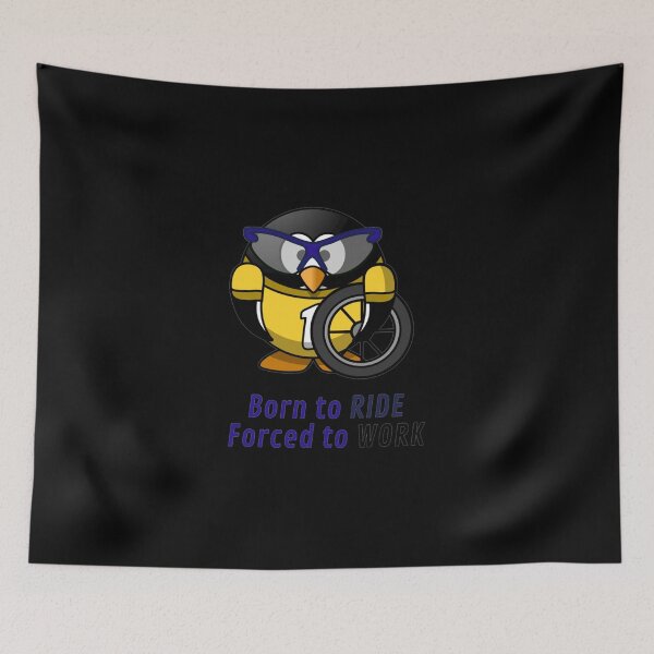 Item preview, Born To Ride Forced To Work Classic T-Shirt designed and sold by ayeshadanaqws.