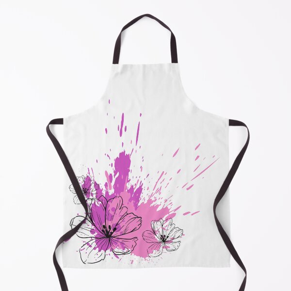 Item preview, Modern style floral print with a splash of pink color designed and sold by HDpod.