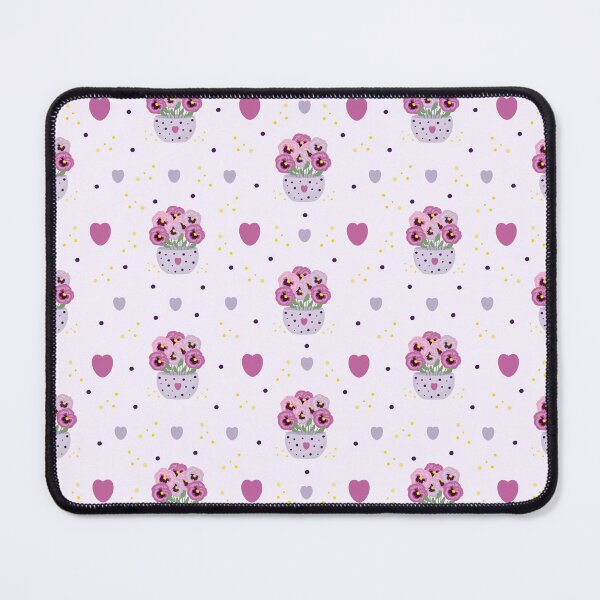 Item preview, Pink pansies in vase, seamless pattern designed and sold by OM-lova.