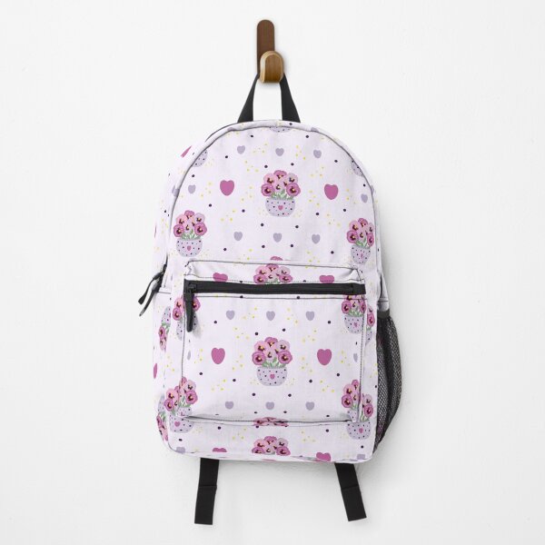 Item preview, Pink pansies in vase, seamless pattern designed and sold by OM-lova.