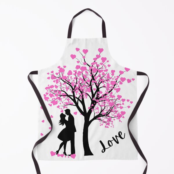 Item preview, Loving couple under pink tree designed and sold by CreativeMagi.