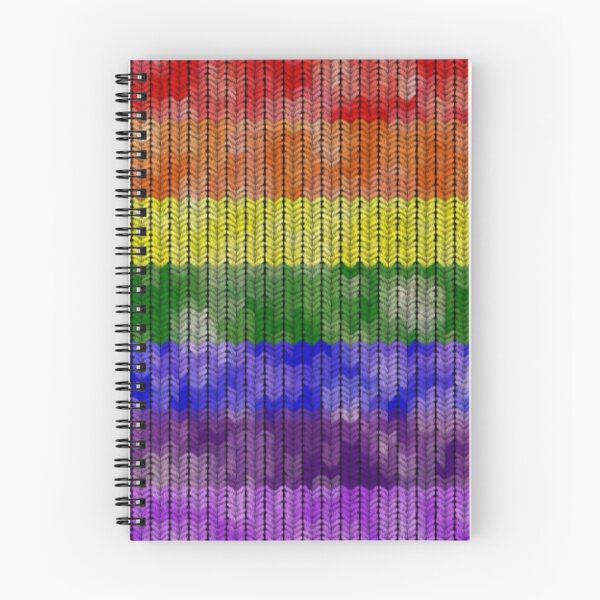 Item preview, Knitted rainbow flag  designed and sold by GingerCatCo.