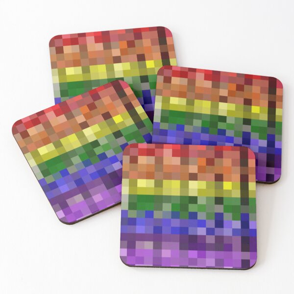 Item preview, Pixelated rainbow  designed and sold by GingerCatCo.