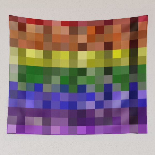 Item preview, Pixelated rainbow  designed and sold by GingerCatCo.