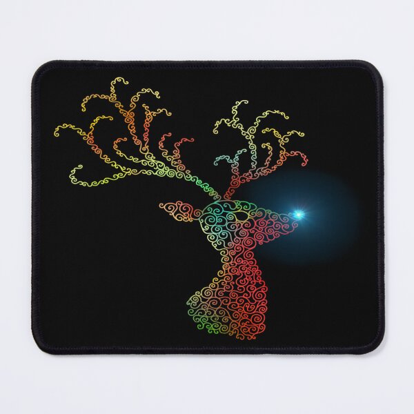 Item preview, Festive Christmas Reindeer Head Silhouette  designed and sold by Deborah Camp.
