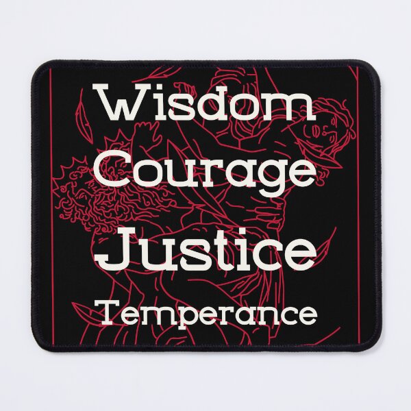 Item preview, Wisdom Courage Justice Temperance designed and sold by Popecm.