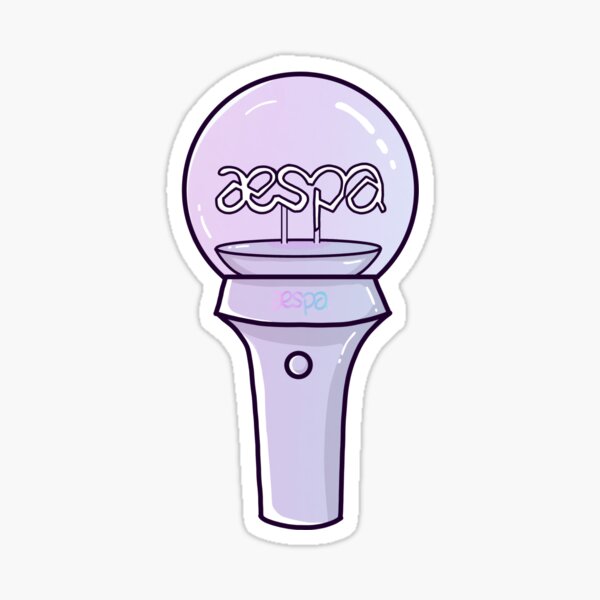 "aespa light stick gradient" Sticker for Sale by animatoons Redbubble