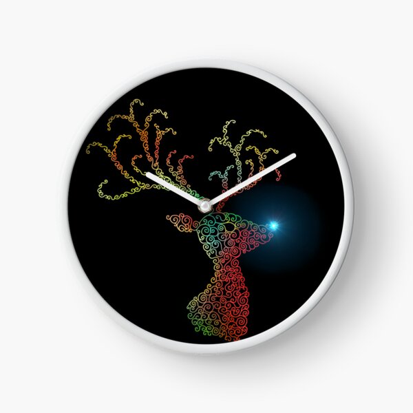 Item preview, Festive Christmas Reindeer Head Silhouette  designed and sold by Deborah Camp.