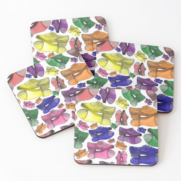 Item preview, Tap Dance Shoes Pattern in Multi designed and sold by Tara Barnaba.