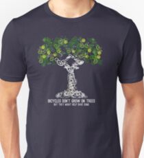 Bike Tree (white) Slim Fit T-Shirt
