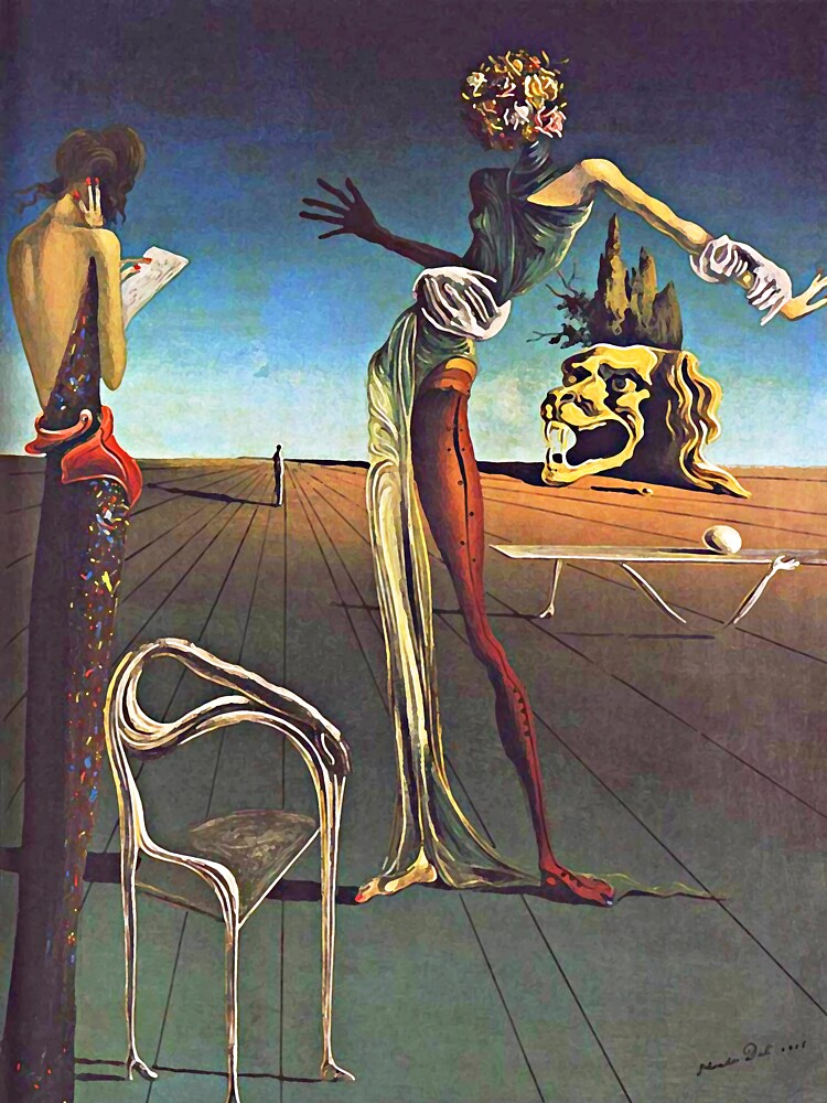 salvador dali paintings woman with head of roses