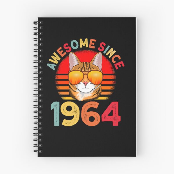 Item preview, Awesome since 1964 Cat vintage 58th Birthday designed and sold by Ibu83.