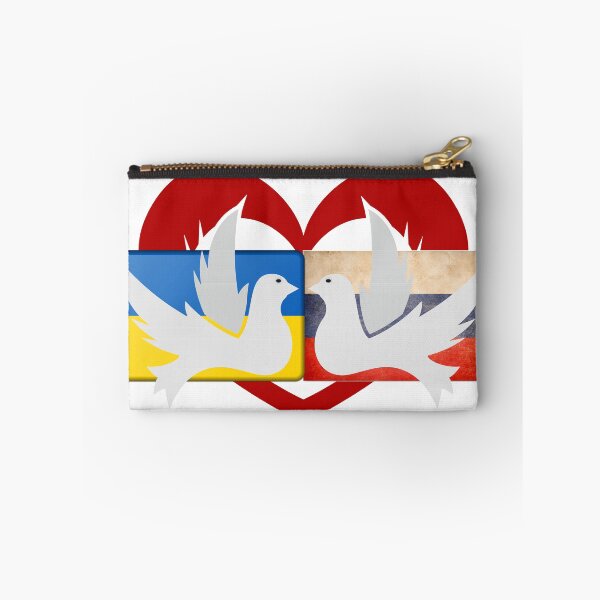 Item preview, Doves of peace Ukraine Russia with heart designed and sold by Oberlaender.