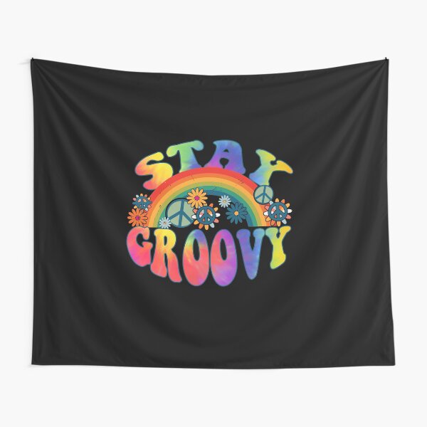 Stay Groovy Retro Tapestry