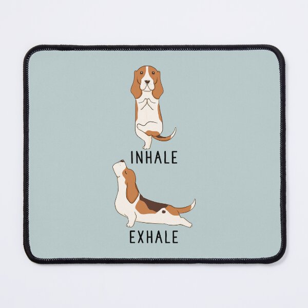 Item preview, Inhale Exhale Basset Hound Yoga designed and sold by thepawster.
