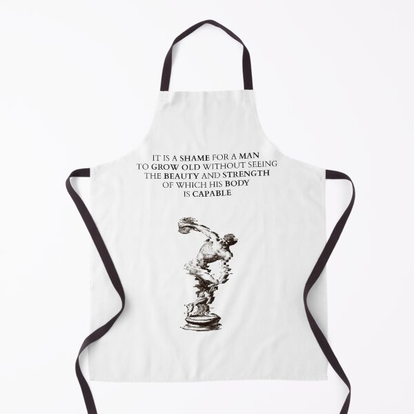Item preview, It is a shame for a man to grow old without seeing the beauty and strength of which his body is capable - Socrates ancient greek philosopher gym motivation designed and sold by Erflox.