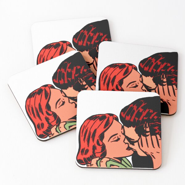 Item preview, Retro kissing couple designed and sold by Falletalks.
