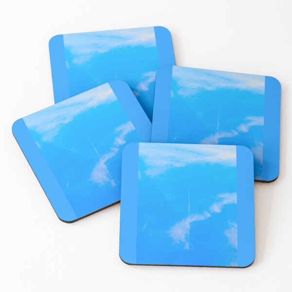 Item preview, Beautiful enchanting bluer than blue sky with wispy clouds designed and sold by AIfun135.