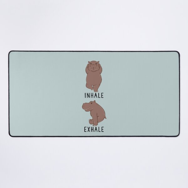 Item preview, Inhale Exhale Hippopotamus Hippo Yoga designed and sold by thepawster.