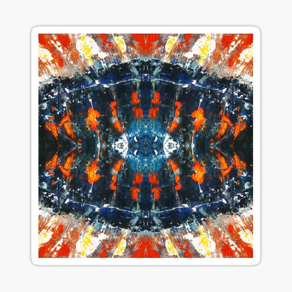 Painted Fireworks Sticker