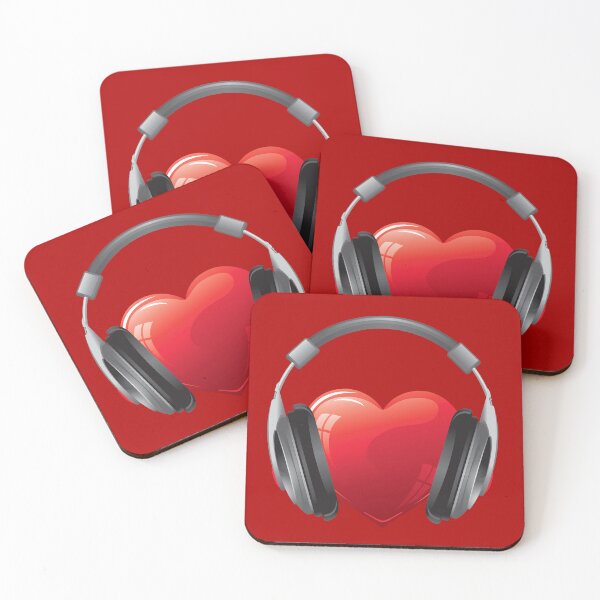 Item preview, Headphones on the heart designed and sold by Vermut288.