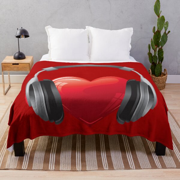 Item preview, Headphones on the heart designed and sold by Vermut288.