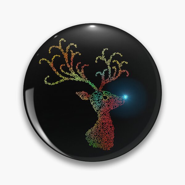 Item preview, Festive Christmas Reindeer Head Silhouette  designed and sold by Deborah Camp.