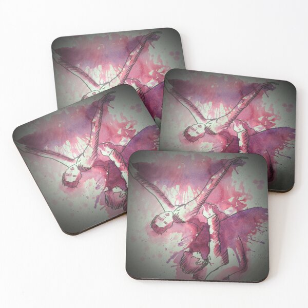 Item preview, Splash dancers in purple, original art designed and sold by GingerCatCo.