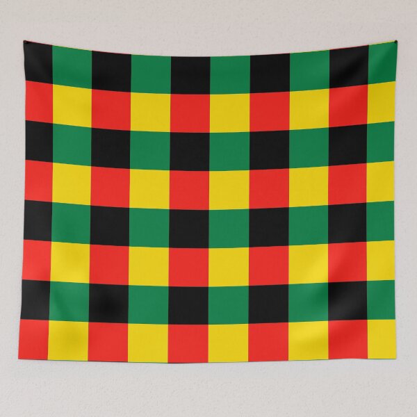 Item preview, Rasta colours Retro checkerboard designed and sold by ModSupporters.
