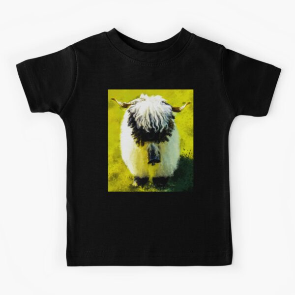 Item preview, Swiss Valais Blacknose Sheep, Cute farm animal, Walliser Schwarznasenschaf, Fluffy sheep designed and sold by Paintcorner.