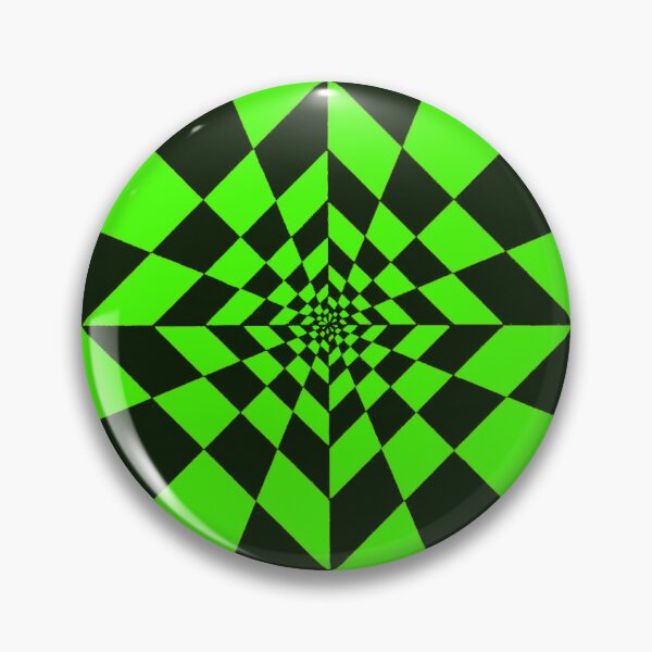 Artikelvorschau, Lindgrün und Schwarz Op-Art entworfen und verkauft von GingerEccentric.