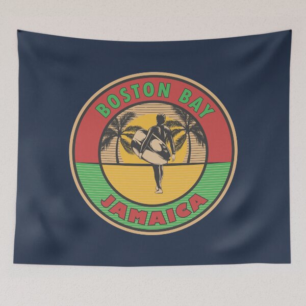 Item preview, Boston Bay Jamaica Rasta Summer Surfing Design designed and sold by CynthiaGraphics.