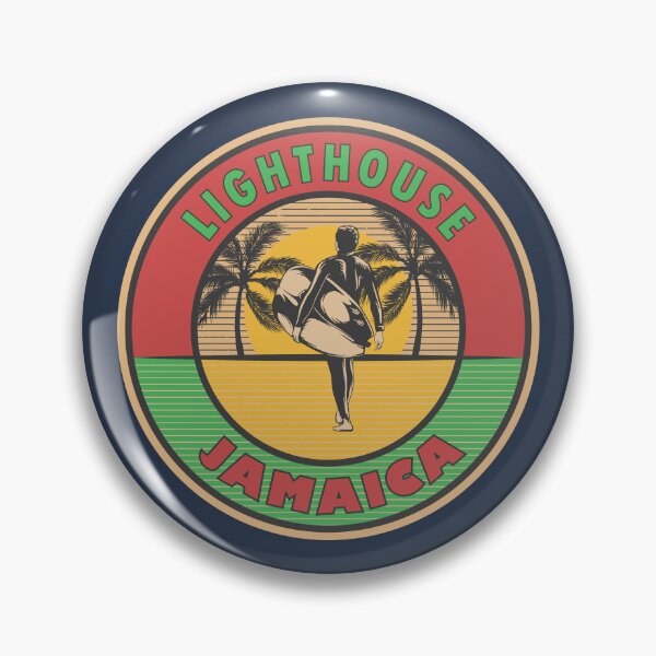 Item preview, Lighthouse Jamaica Rasta Summer Surfing Design designed and sold by CynthiaGraphics.