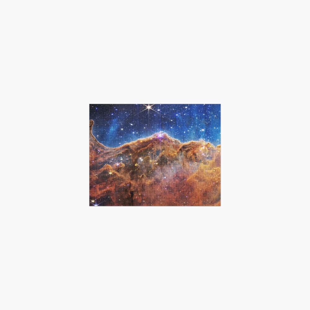 Cosmic Cliffs, Carina Nebula, NGC 3324 (James Webb/JWST) — space poster Jigsaw Puzzle