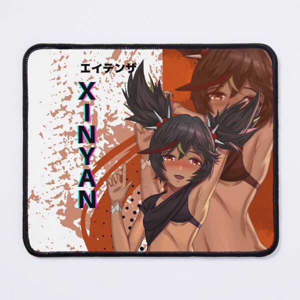 Item preview, Genshin Impact Xinyan Twintail Dark Skin Anime Girl designed and sold by BBMarioni.