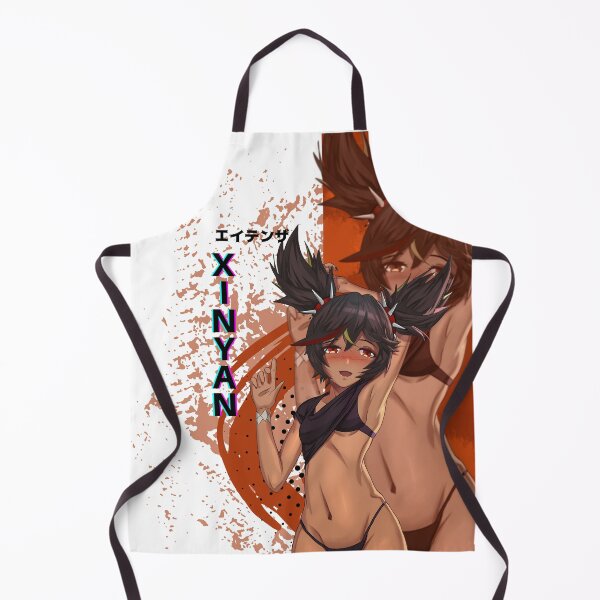 Item preview, Genshin Impact Xinyan Twintail Dark Skin Anime Girl designed and sold by BBMarioni.