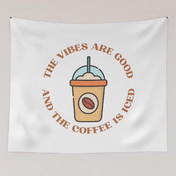 Item preview, The Vibes Are Good and the Coffee Is Iced designed and sold by Beezi Graphix.