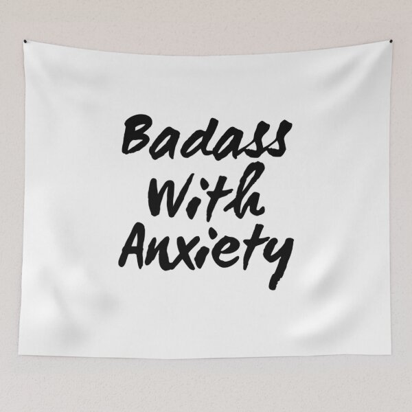 Item preview, Badass With Anxiety  designed and sold by RiseandShineTee.