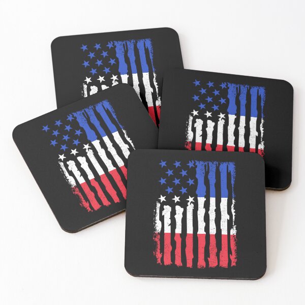 Item preview, French American Pride USA Flag France Roots designed and sold by pixeljamz.