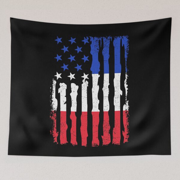 Item preview, French American Pride USA Flag France Roots designed and sold by pixeljamz.