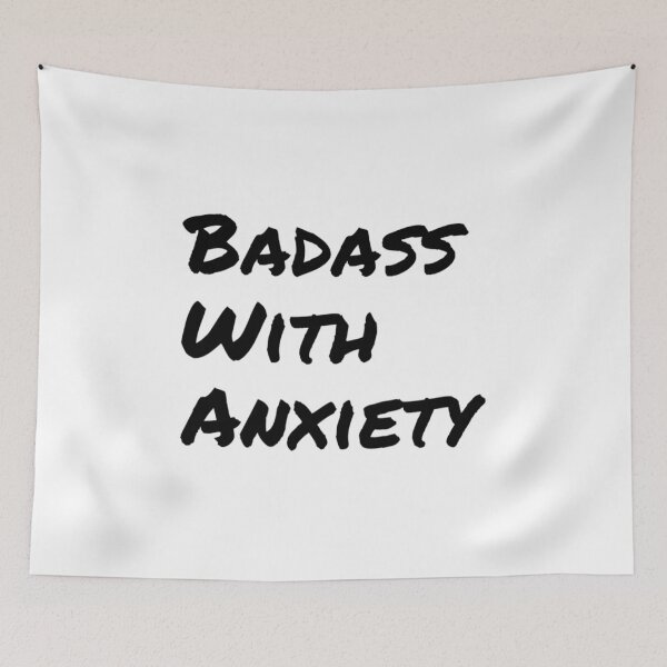 Item preview, Badass With Anxiety  designed and sold by RiseandShineTee.