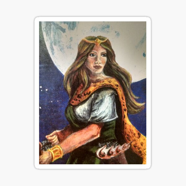 Goddess of the Moon, Artemis Sticker